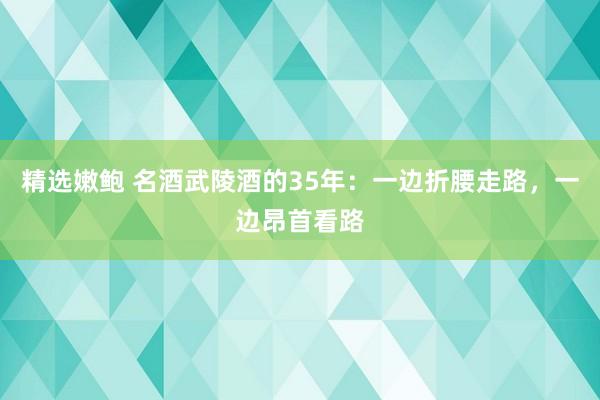 精选嫩鲍 名酒武陵酒的35年：一边折腰走路，一边昂首看路