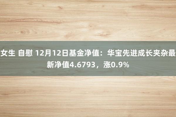 女生 自慰 12月12日基金净值：华宝先进成长夹杂最新净值4.6793，涨0.9%