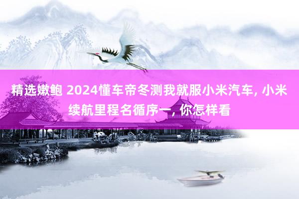精选嫩鲍 2024懂车帝冬测我就服小米汽车, 小米续航里程名循序一, 你怎样看