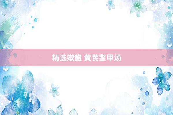 精选嫩鲍 黄芪鳖甲汤