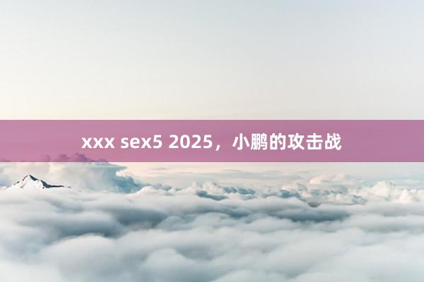 xxx sex5 2025，小鹏的攻击战