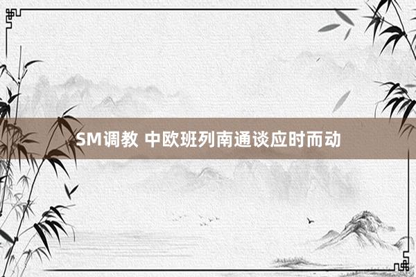 SM调教 中欧班列南通谈应时而动