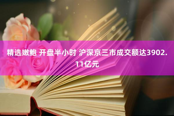 精选嫩鲍 开盘半小时 沪深京三市成交额达3902.11亿元