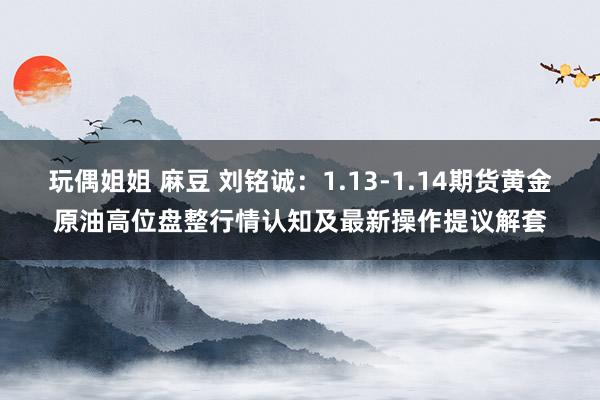 玩偶姐姐 麻豆 刘铭诚：1.13-1.14期货黄金原油高位盘整行情认知及最新操作提议解套