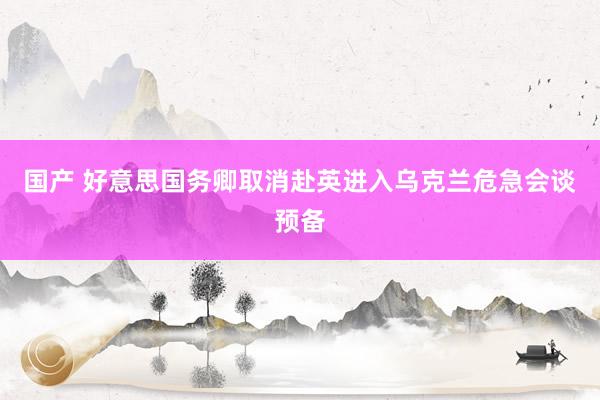 国产 好意思国务卿取消赴英进入乌克兰危急会谈预备